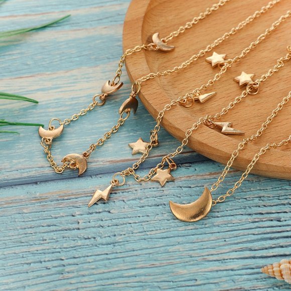 🎨Fashion Retro Suit Stacking Necklace - Picture 4 of 5